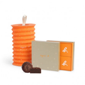 Agnes b Cafe Chocolate Obsessions Chocolate Custard Mooncake 4 pieces with Agnes b Limited Edition Lantern 1 piece