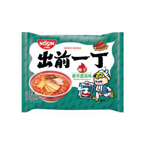 Nissin Demae Iccho Instant Noodle Super Hot Tonkotsu Flavour 100g