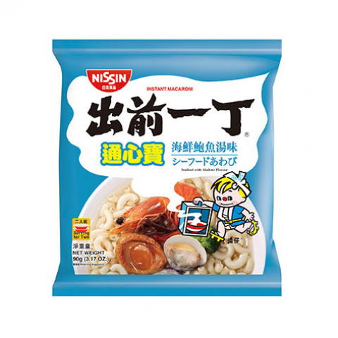 Nissin Demae Iccho Macaroni Seafood with Abalone Flavour 90g x 3 packs
