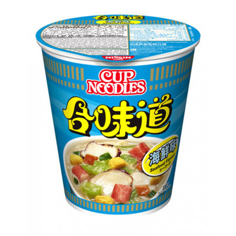 Nissin Cup Noodles Regular Cup Seafood Flavour 75g x 4 pieces