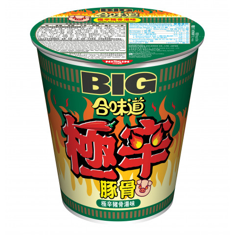 日清　カップヌードル　ビッグ　激辛豚骨スープ　１０７ｇ × ２コ