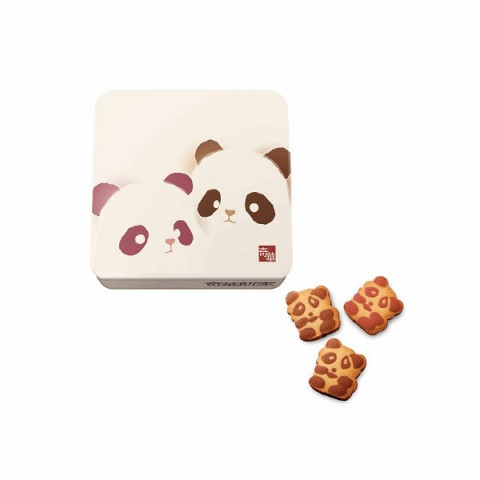 Kee Wah Bakery Assorted Panda Cookies (Can packing) 18 pieces