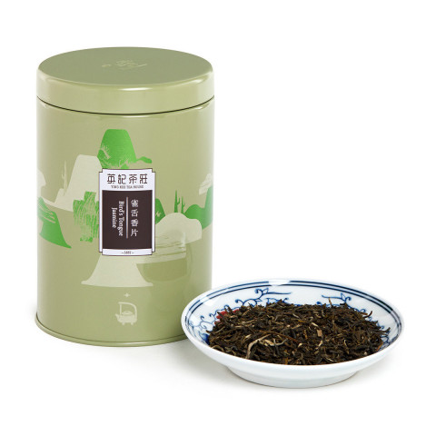 英記茶荘　缶入り茶葉　雀舌香片（ジャスミン茶）　１５０ｇ