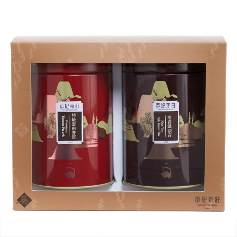 Ying Kee Tea House Premium Yunnan Pu-erh with Nan Yan Teh Kuan Yin Set (Can Packing) 150g each