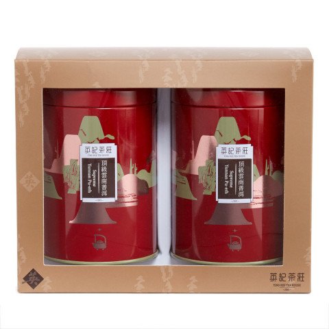 英記茶莊 罐裝茶葉 頂級雲南普洱 150克 x 2罐