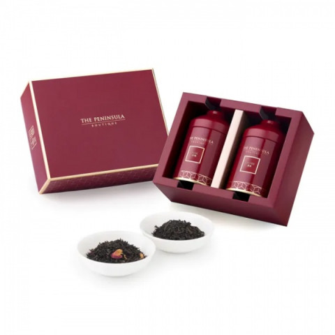 The Peninsula Hong Kong Rose Black tea & Lychee Black Tea Gift Set