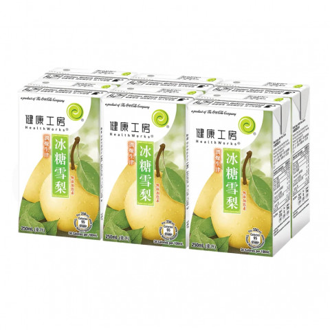 Healthworks Rock Sugar with Pear Drink 250ml x 6 packs