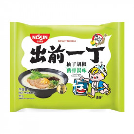 日清　即席麺　出前一丁（中太麺）　ユズ胡椒豚骨スープ　 × ９袋