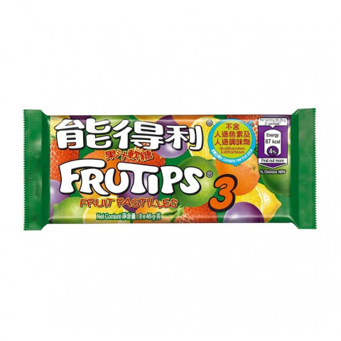 Frutips Fruit Pastilles Sugar Coated 42g x 3 packs