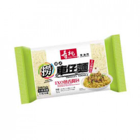 寿桃牌　車仔麺（油麺）　ねぎ入りＸＯ醤　２０５ｇ × ３玉