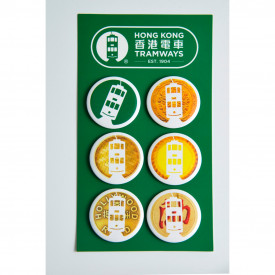 香港電車 襟章 6款