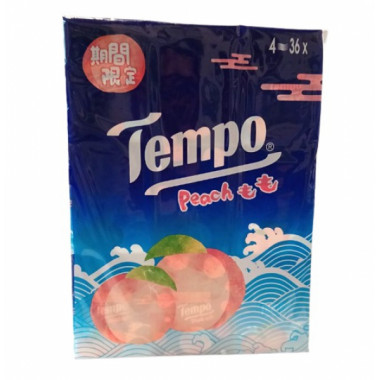 Tempo Petit Mini Pocket Tissue Peach 36 packs