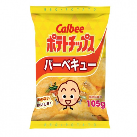 カルビー　ポテトチップス　バーベキュー風味　１０５ｇ × ２袋
