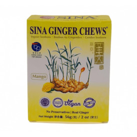 Sina Ginger Chew Mango 56g
