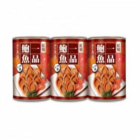 官燕桟　醤油アワビ　８～１０頭　缶入　４２５ｇ　ｘ　３缶