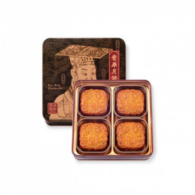 Kee Wah Bakery White Lotus Seed Paste Mooncake with Two Yolks 4 pieces