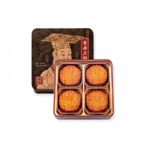 Kee Wah Bakery White Lotus Seed Paste Mooncake 4 pieces