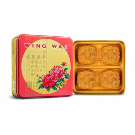 Wing Wah Cake Shop Lotus Seed Paste Mooncake 2 Yolks 4 pieces