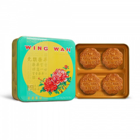 Wing Wah Cake Shop Red Bean Paste Mooncake 4 pieces