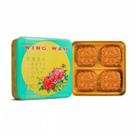 Wing Wah Cake Shop Red Bean Paste Moon Cake 2 Yolks 4 pieces