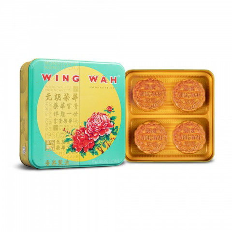 Wing Wah Cake Shop Mung Beans Paste Mooncake 1 Yolk 4 pieces